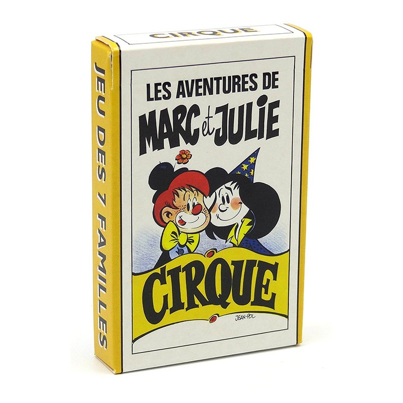 Jeu des 7 familles, cartes à jouer vintage 70's Thème Le Cirque - complet